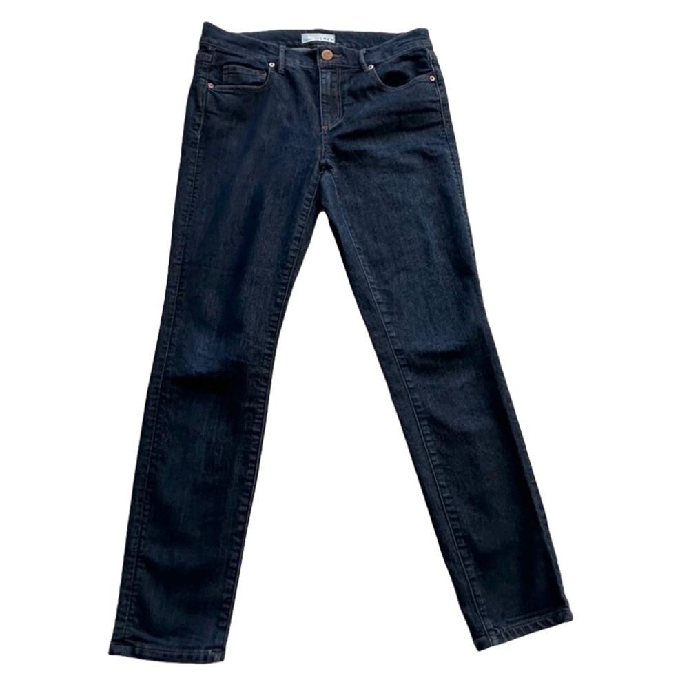 Loft Jeans Dark Wash Mid Rise Modern Skinny Fit Denim Jeans Size 4